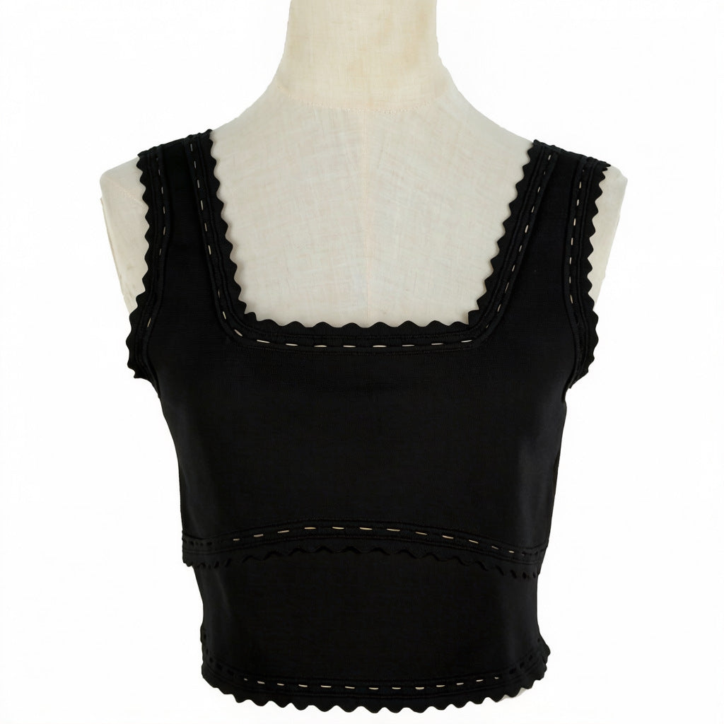 Hollow Camisole Matching set
