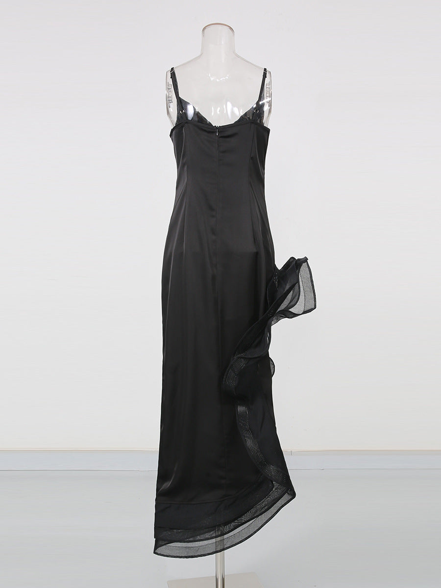 Satin Frill Dress