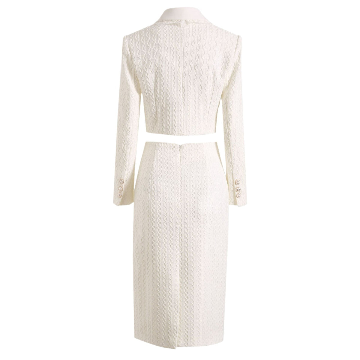 Ivory Pearl Tweed Co-ord Set