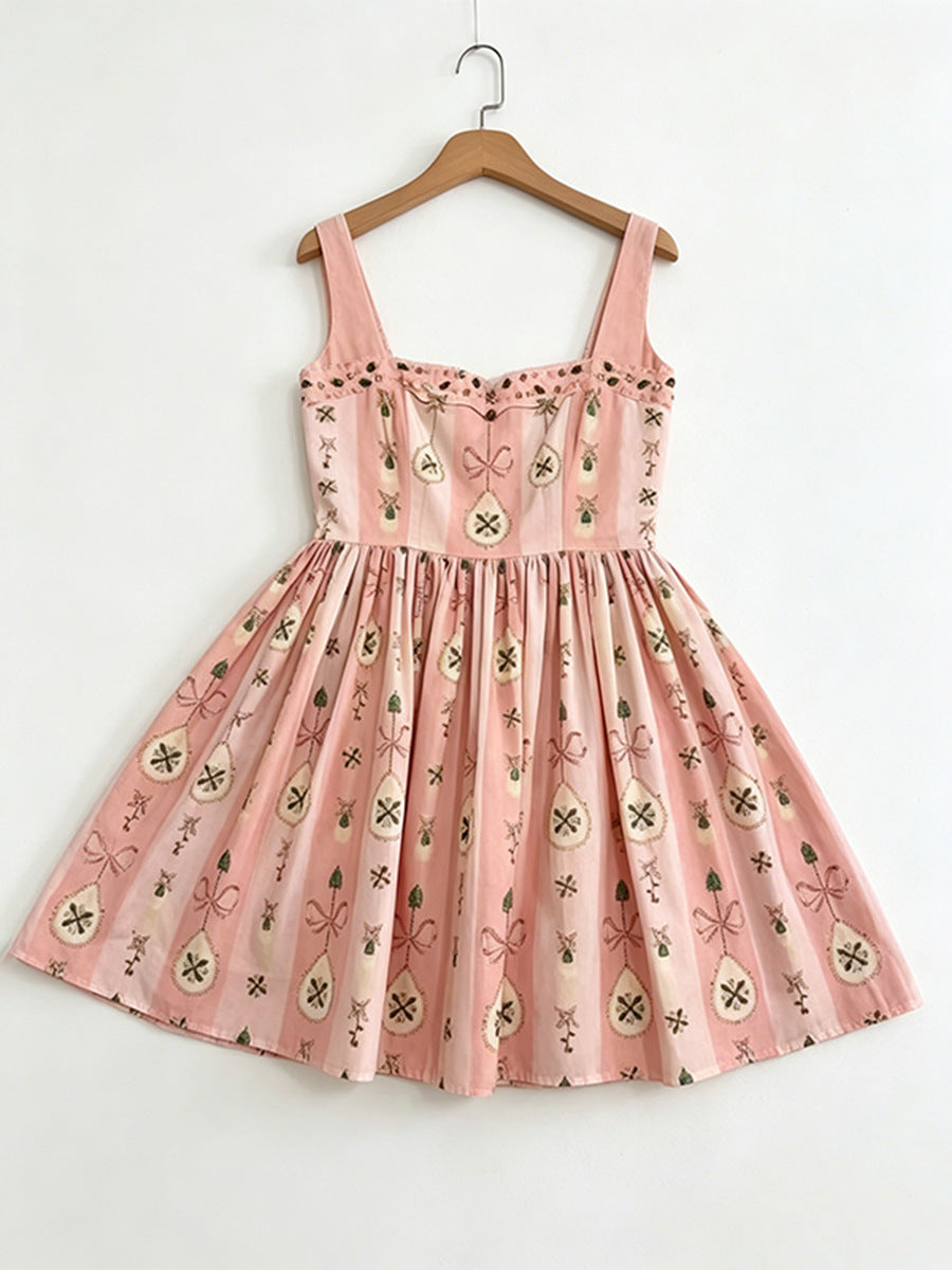 Pink Bow Cottage Dress