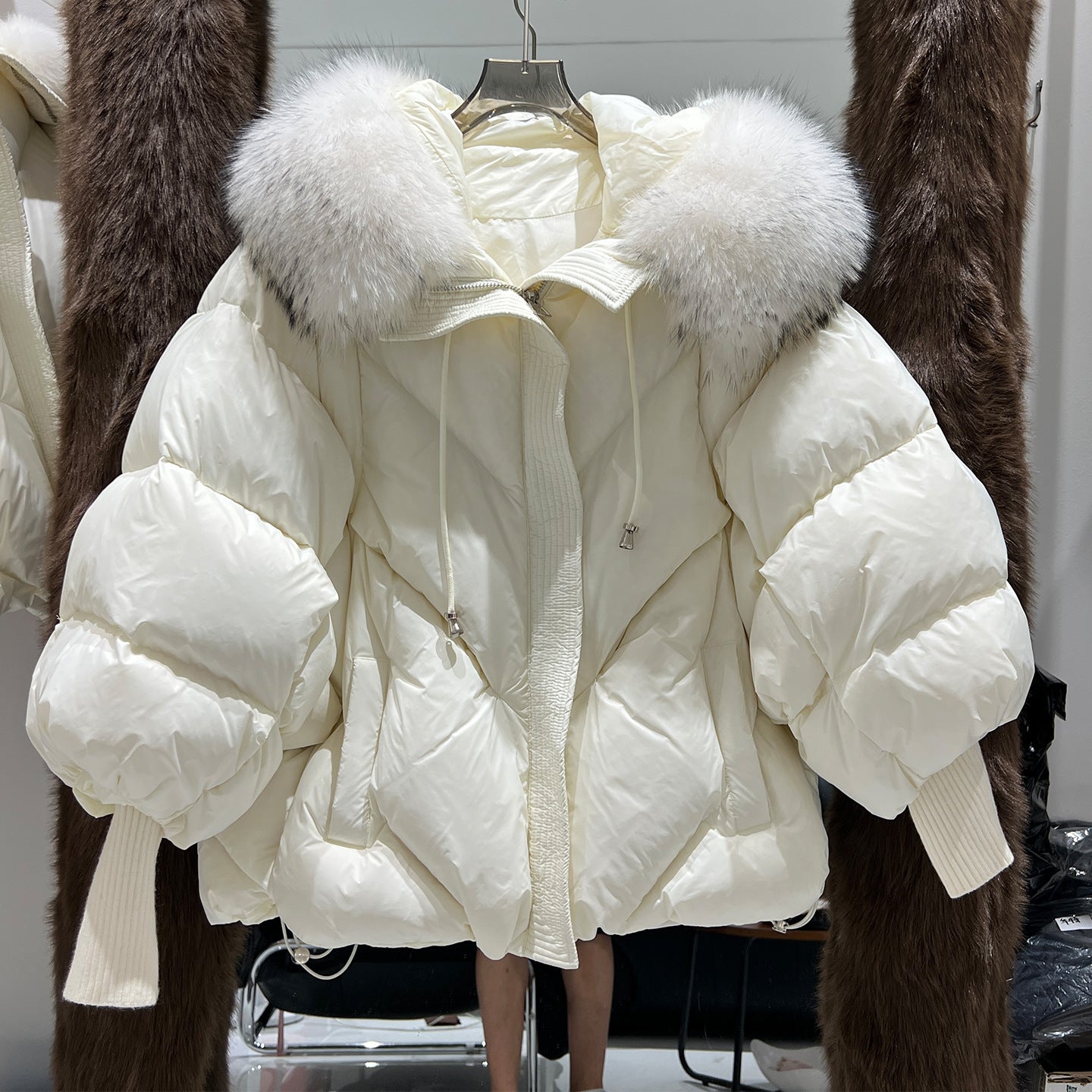 Loose thickened fashion duck down jacket