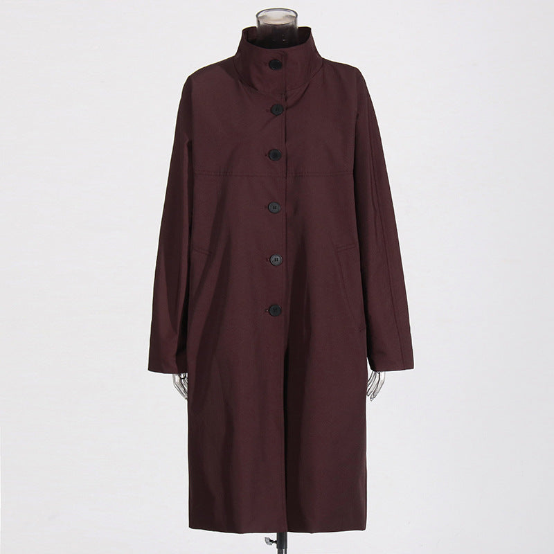 Stand-up collar  jacket