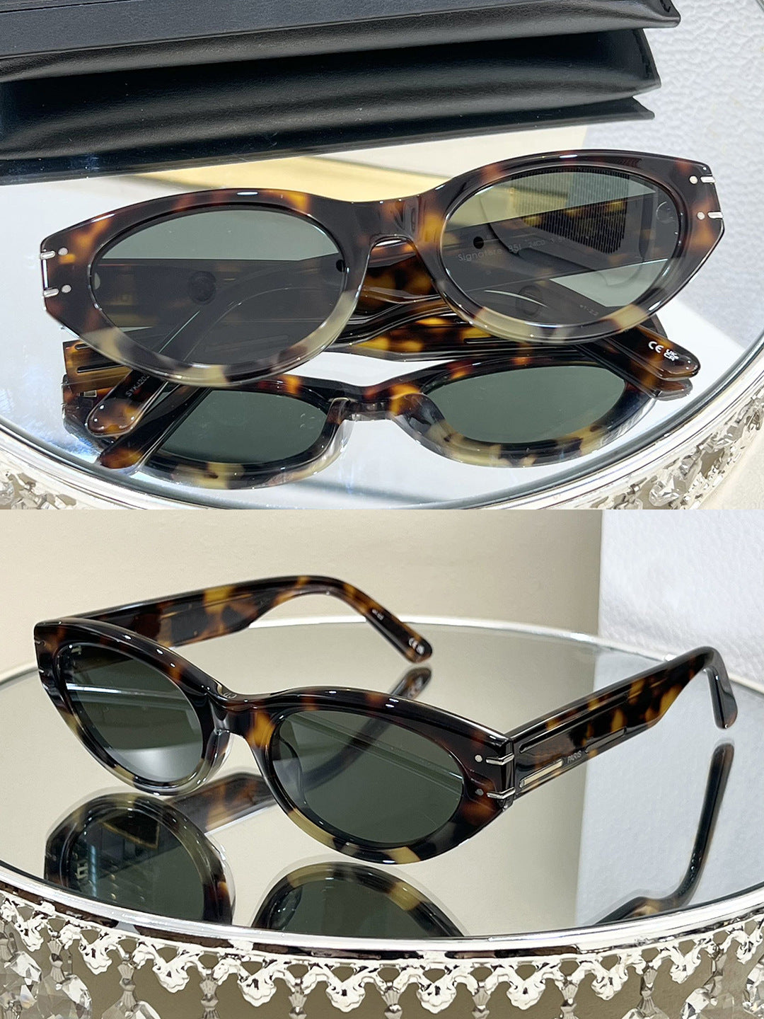 Tortoise shell frame sunglasses