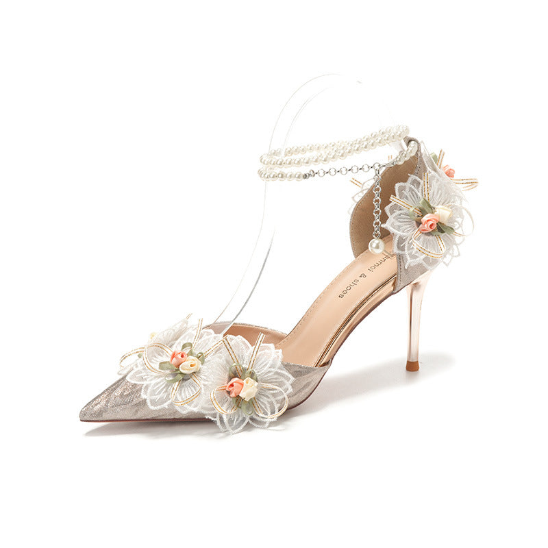 Lady Banquet Bridesmaid Shoes High Heels