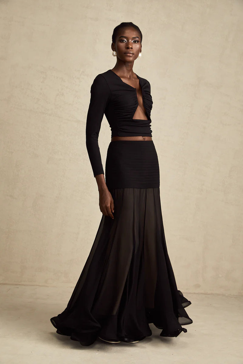 Anaïs Black Open-Front versammelte sich oben