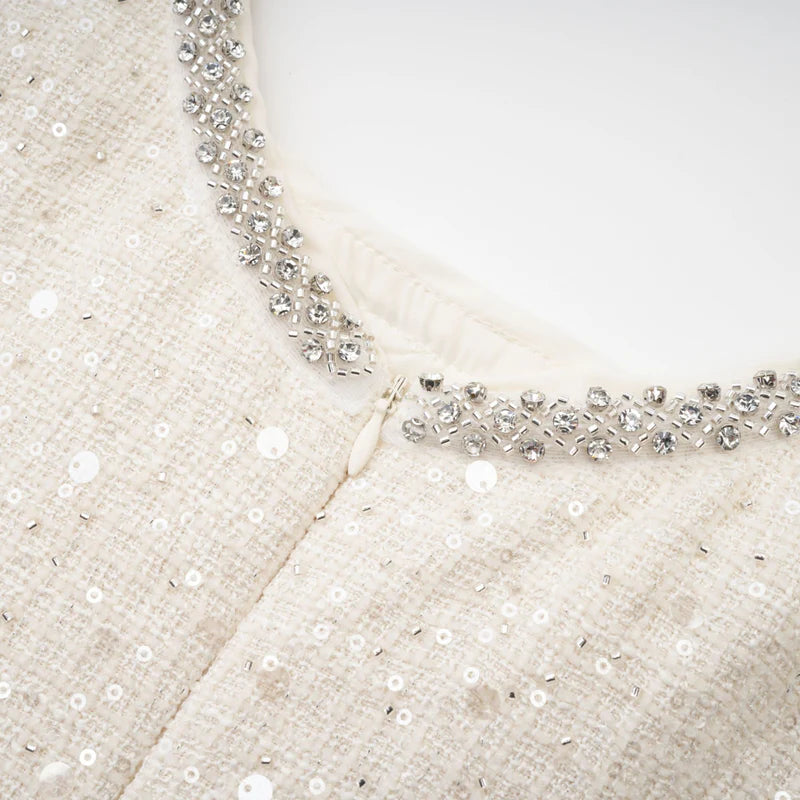 Minon à paillettes de manon bleu tweed