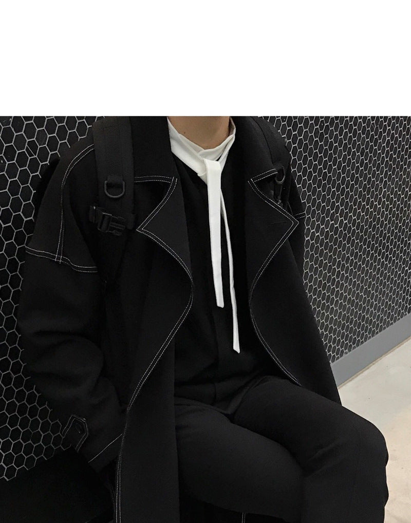 Over-the-Knee Black Coat