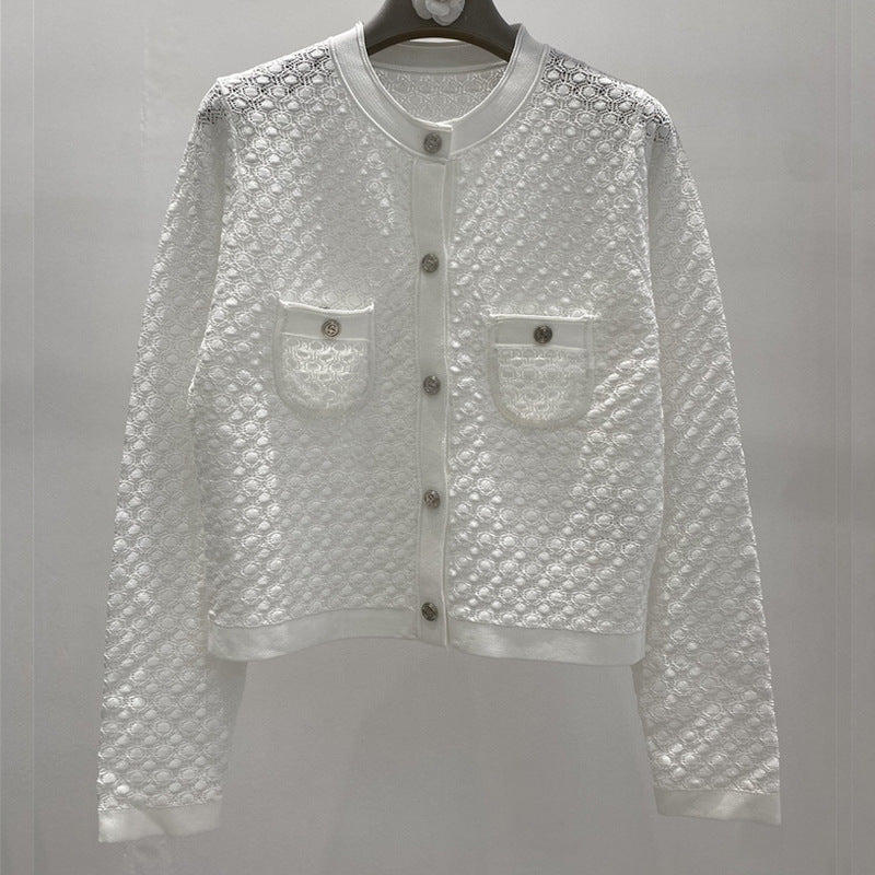 Hollow ice silk  jacket