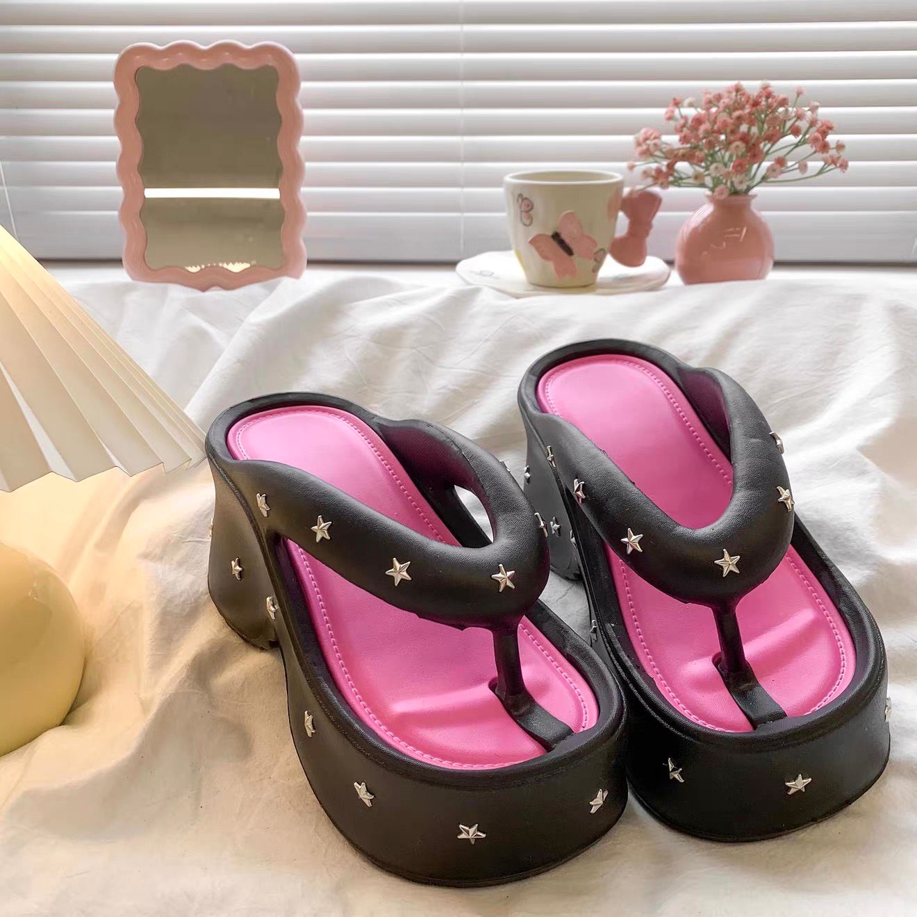 Pearl Star Comfort Heels