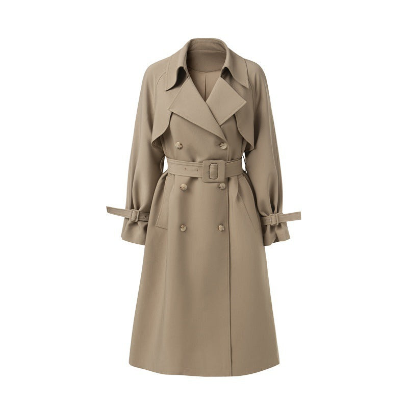 Waist long thickened casual coat