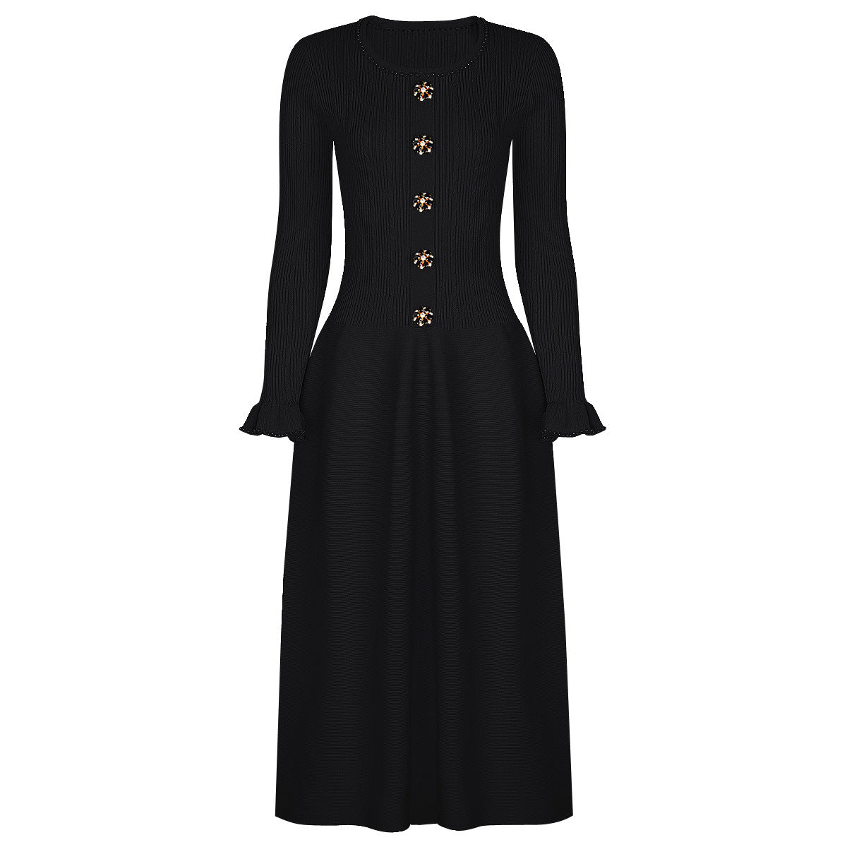 Pearl Slim Fit Long Sleeve Dress