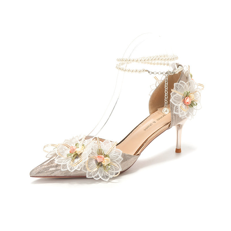 Lady Banquet Bridesmaid Shoes High Heels