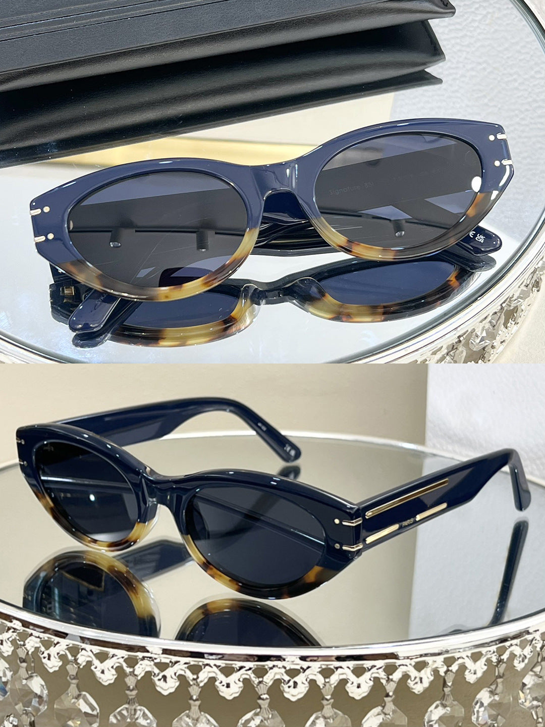 Tortoise shell frame sunglasses