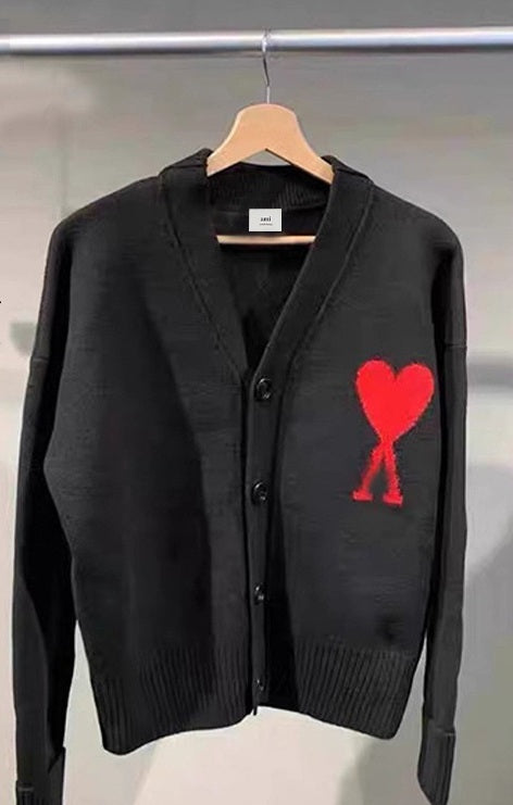 Winter Jacquard V-Neck jacket