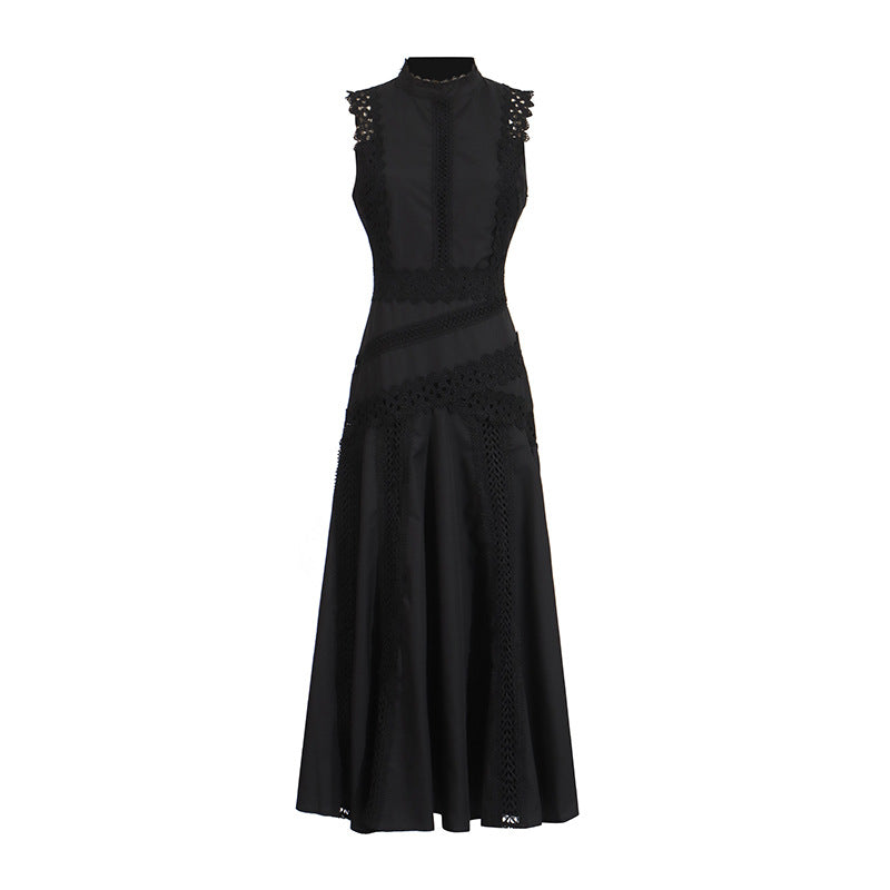 Lace spliced  dress