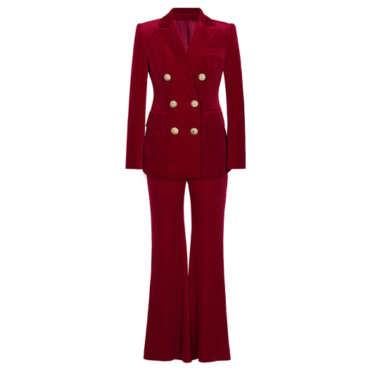 Women's Suits High-end Velvet suit