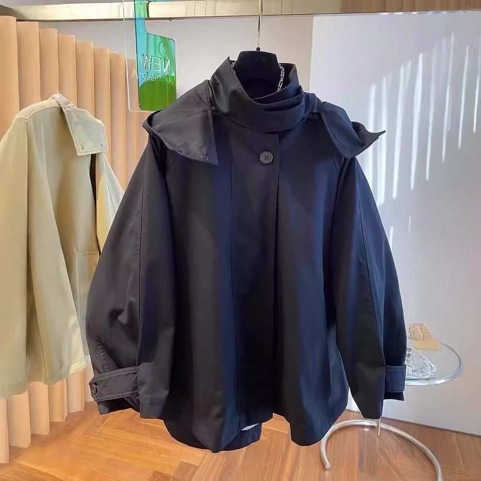 Loose casual hood jacket