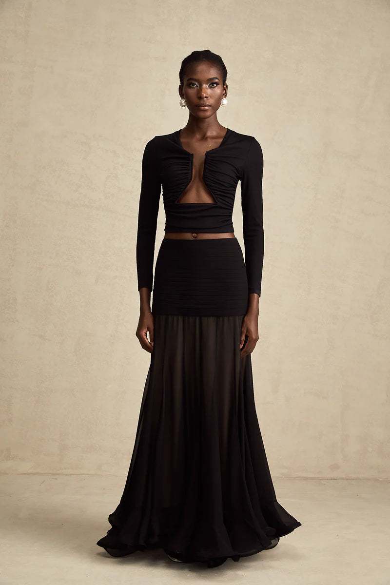 Anaïs Black Open-Front versammelte sich oben