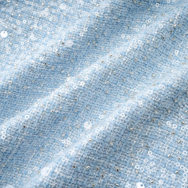 Minon à paillettes de manon bleu tweed