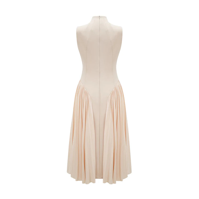 Safiya sleeveless pleated dress