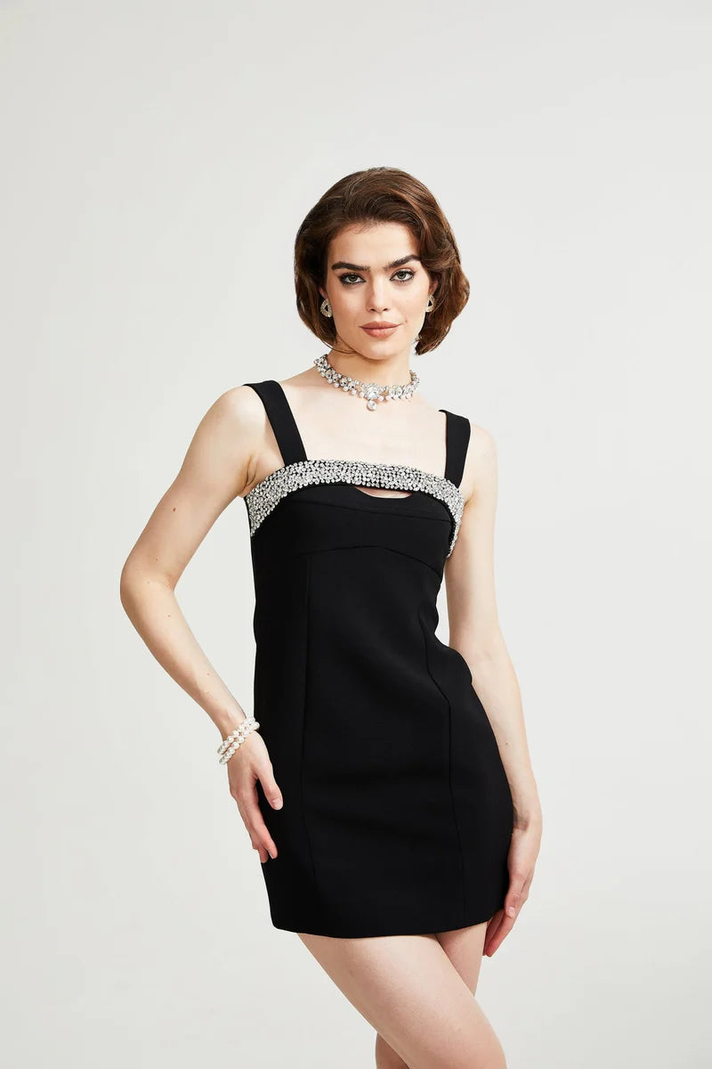 Mini robe noire Mathilde