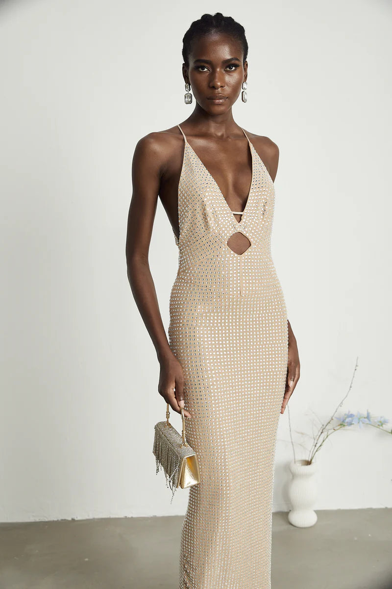 Robe midi coupée ornée de la Sorrel