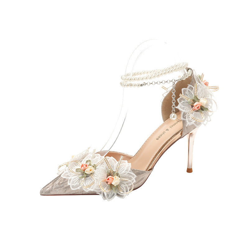 Lady Banquet Bridesmaid Shoes High Heels