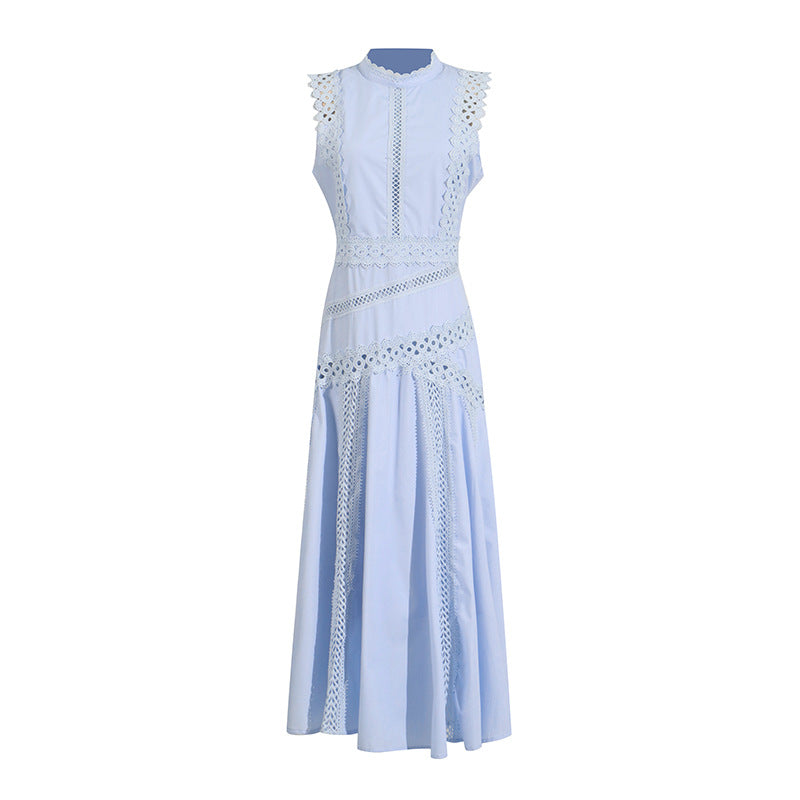 Lace spliced  dress