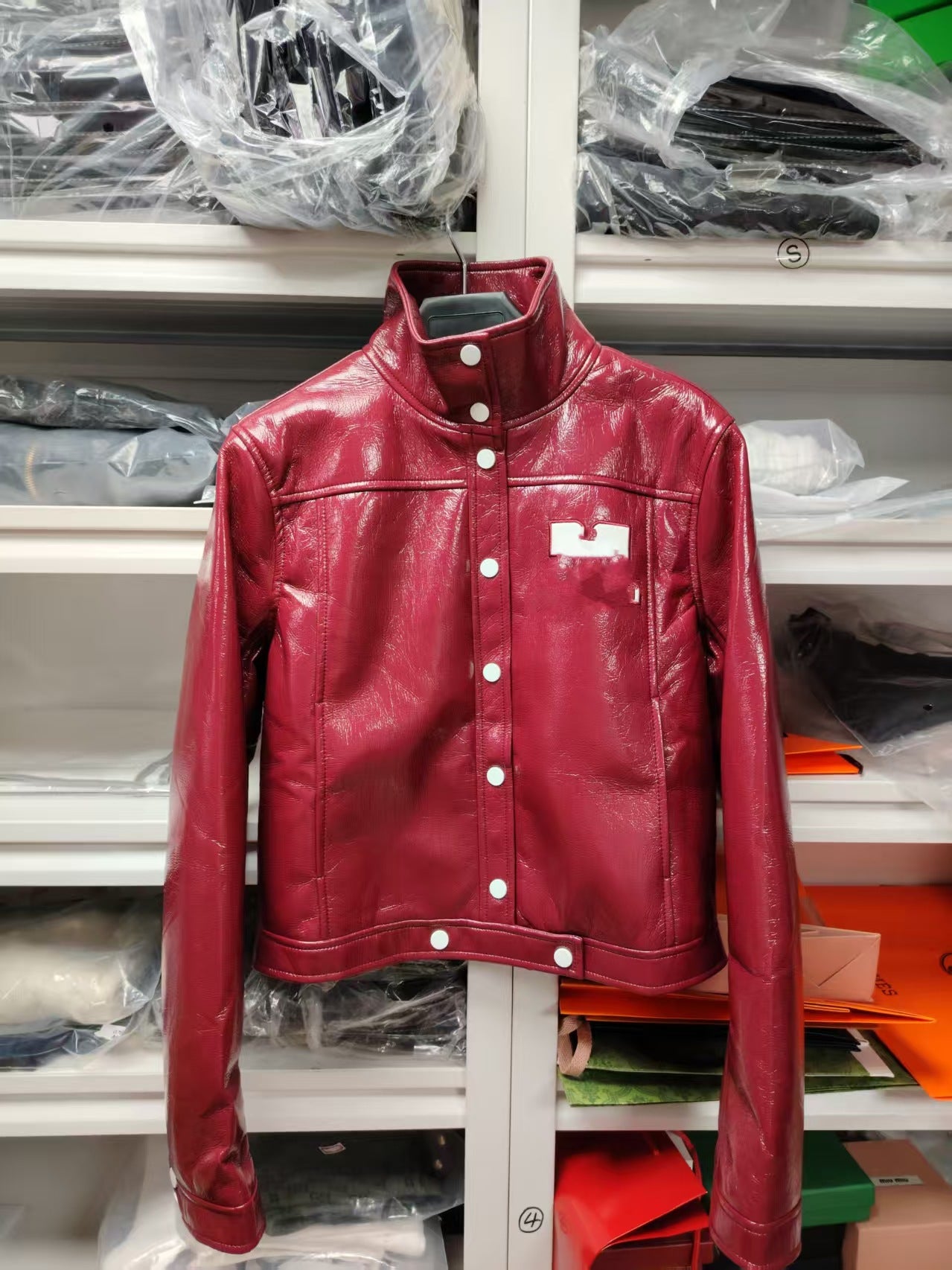PU leather jacket