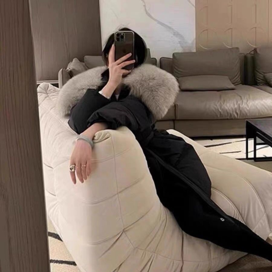 Waist slimming  fur fox  new jacket