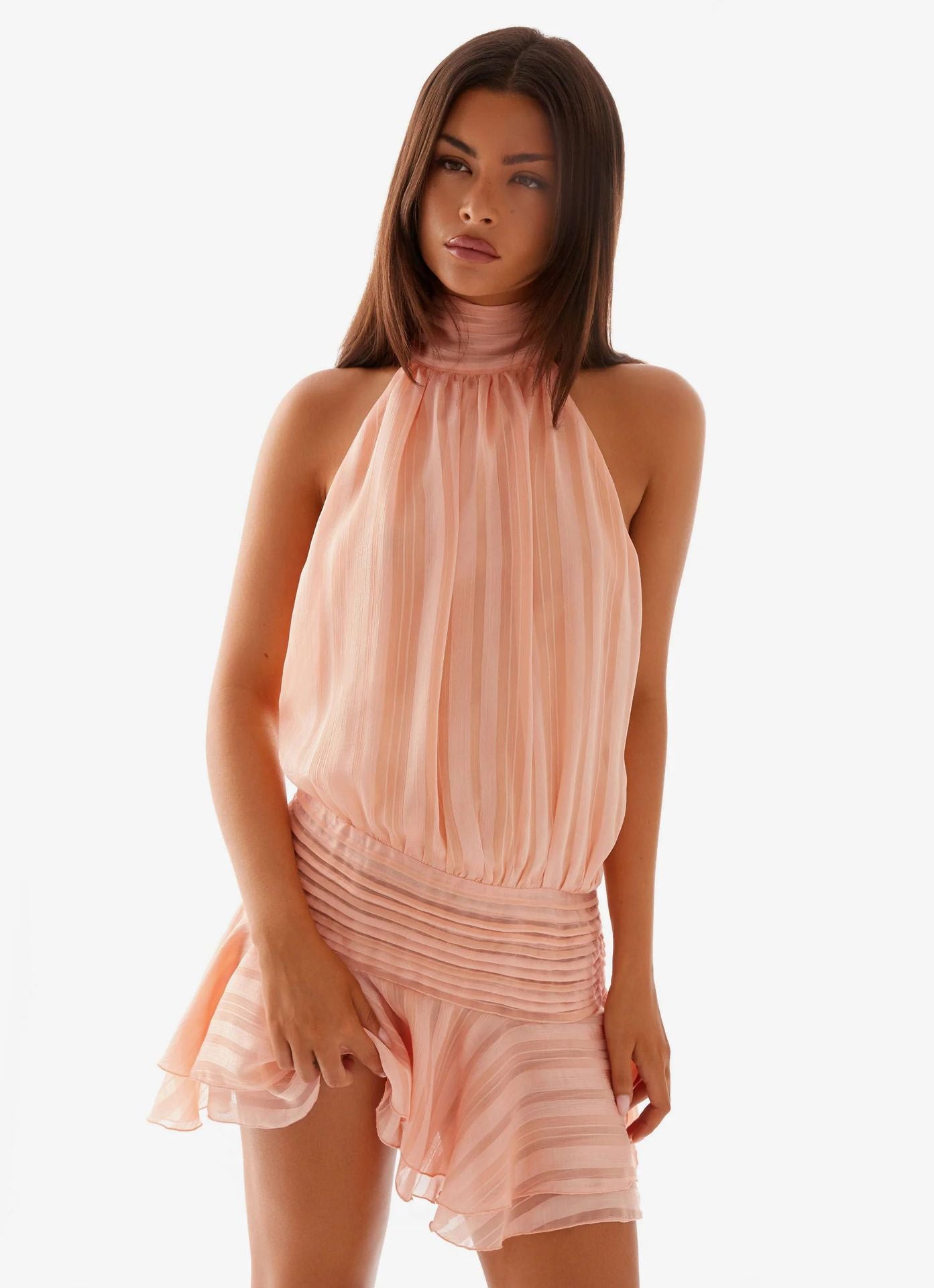 Nojoud Bine Backless Kleid