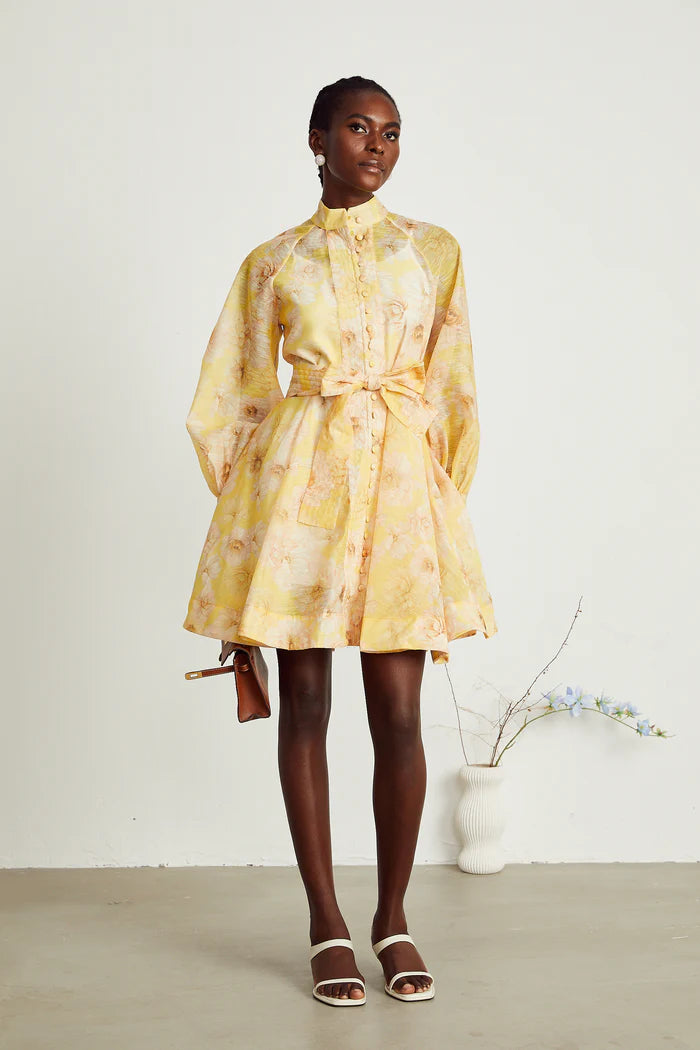 Pénélope à imprimé floral mini-robe