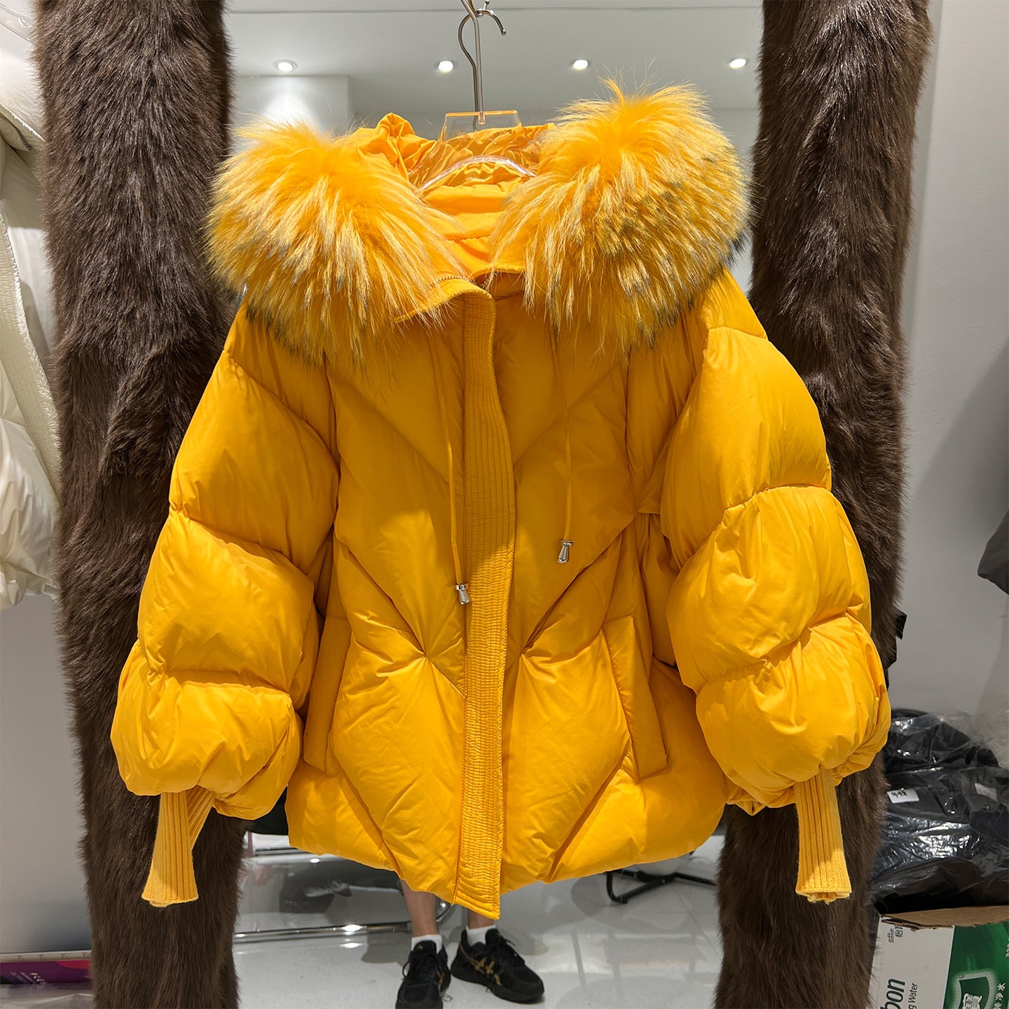 Loose thickened fashion duck down jacket