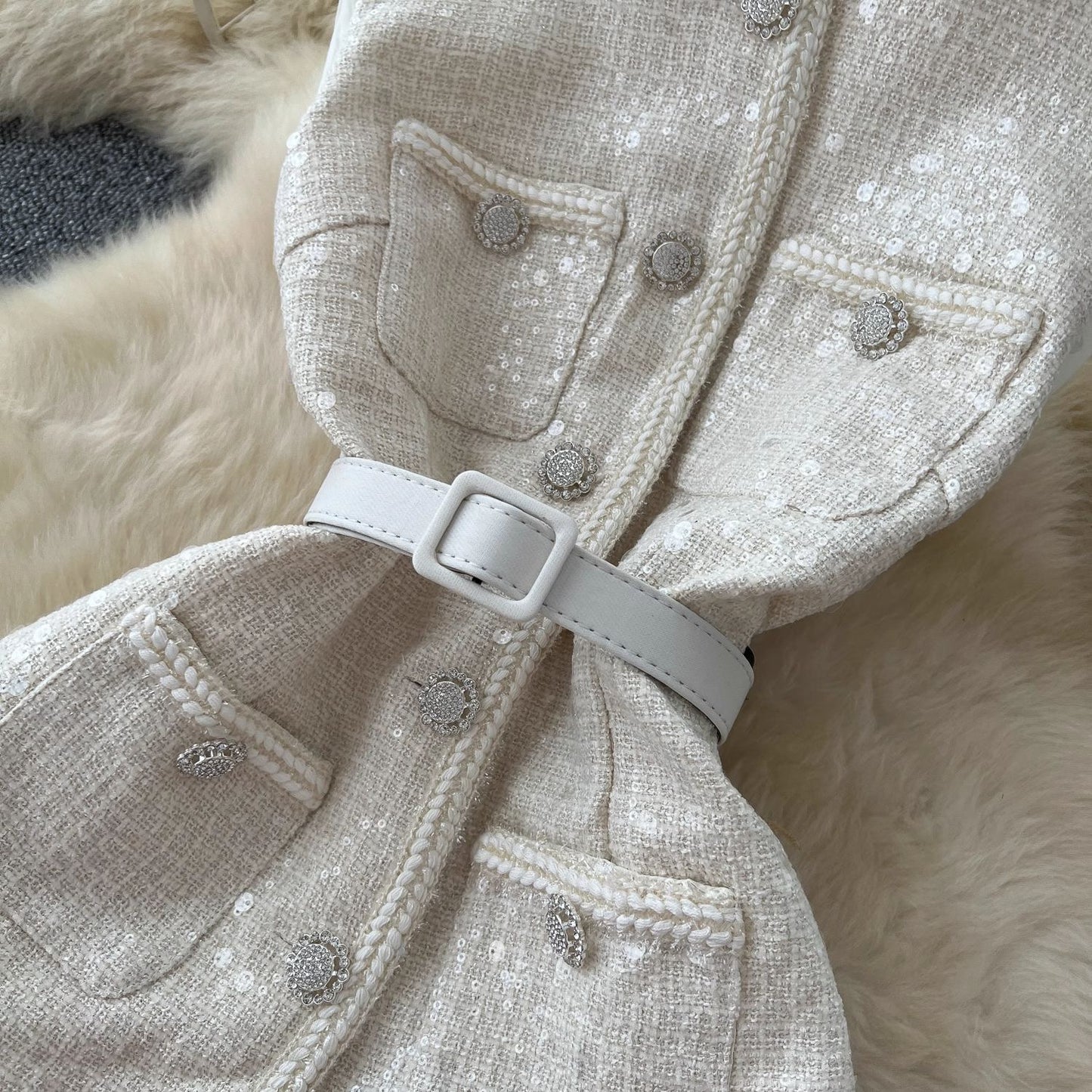 Self dress two-piece set