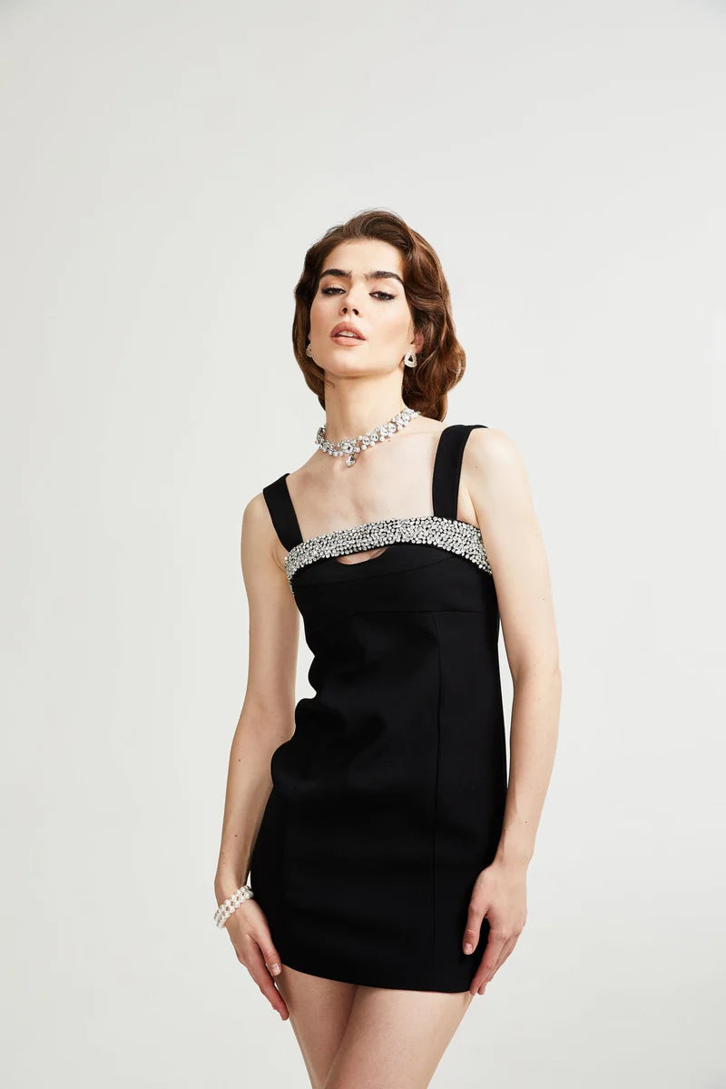 Mini robe noire Mathilde
