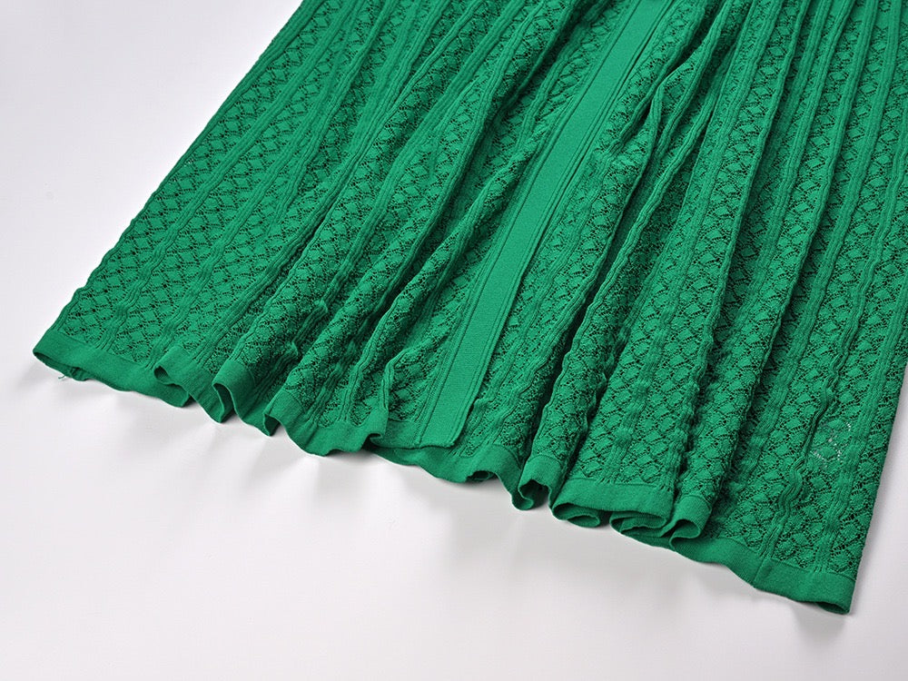 Palma Rib knitted Midi dress in green for women Palma Rib knitted Midi dress in green for women