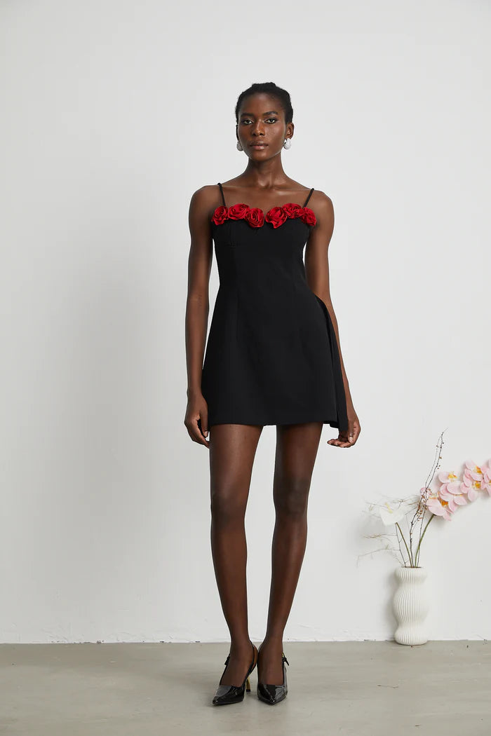 pauline mini dress Pauline faux-flower mini dress