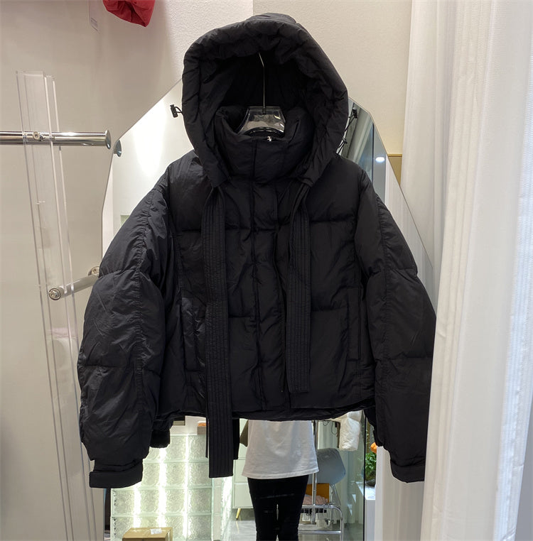 Short Hooded   Duck Down Jacket