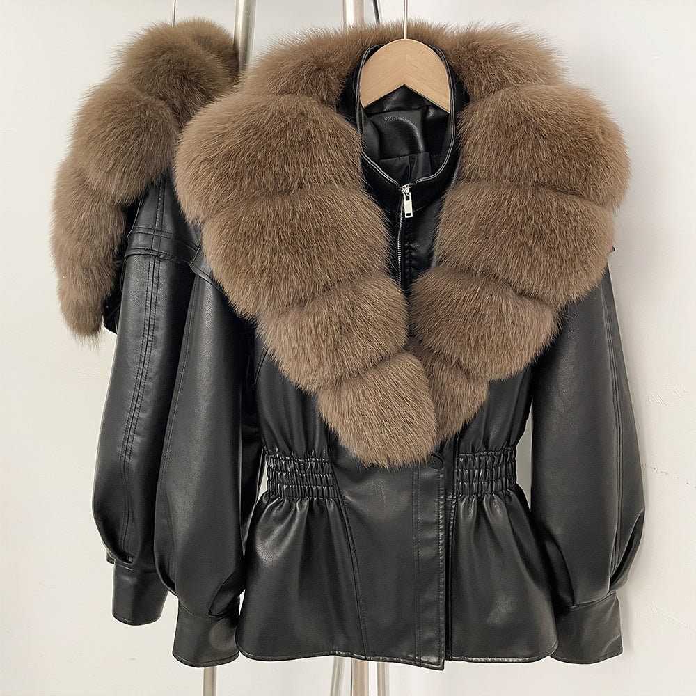 Jacket Winter  with  Fox Fur Collar