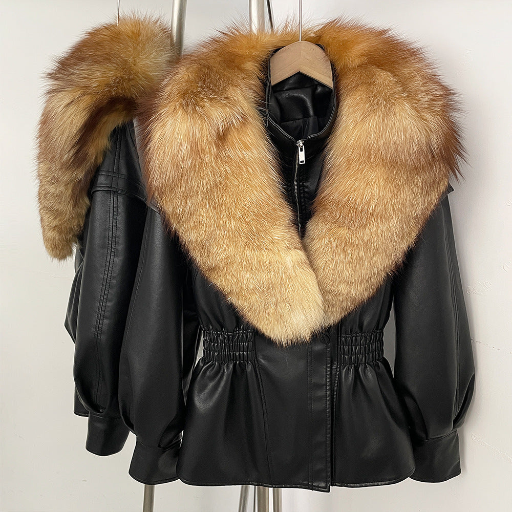 Jacket Winter  with  Fox Fur Collar