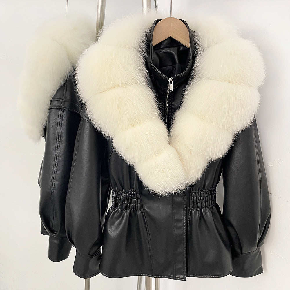 Jacket Winter  with  Fox Fur Collar