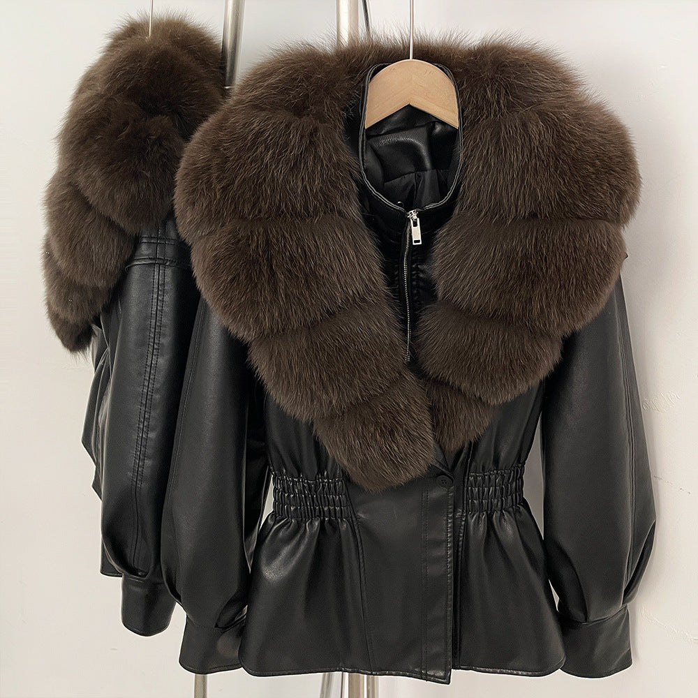Jacket Winter  with  Fox Fur Collar