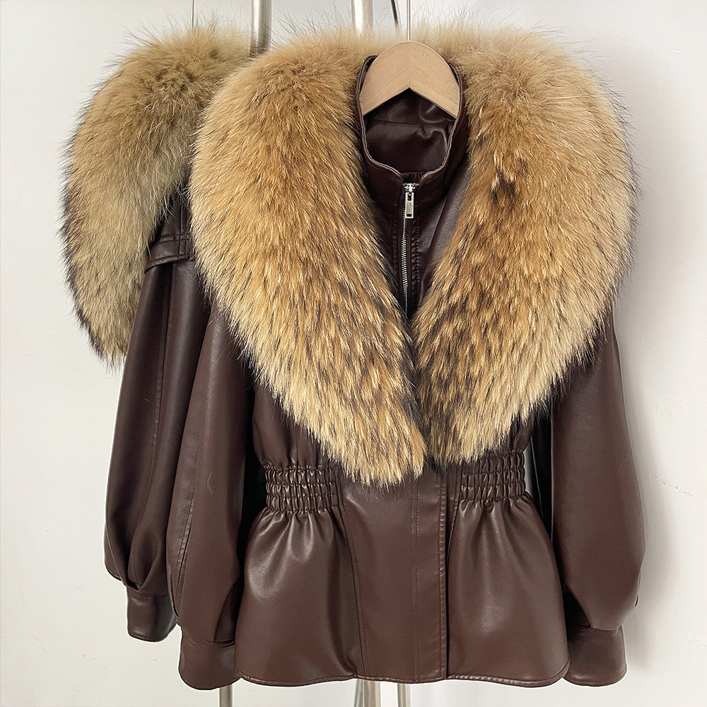Jacket Winter  with  Fox Fur Collar