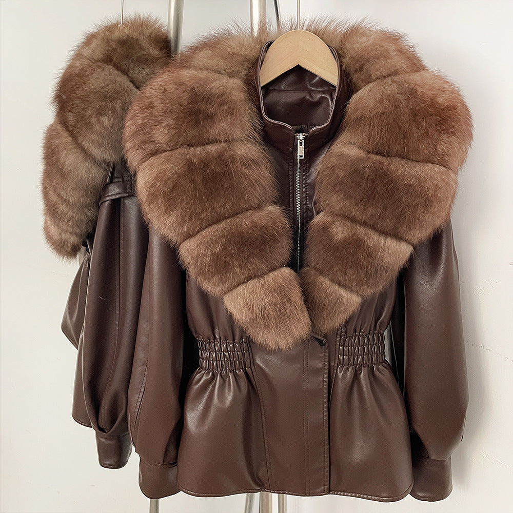 Jacket Winter  with  Fox Fur Collar