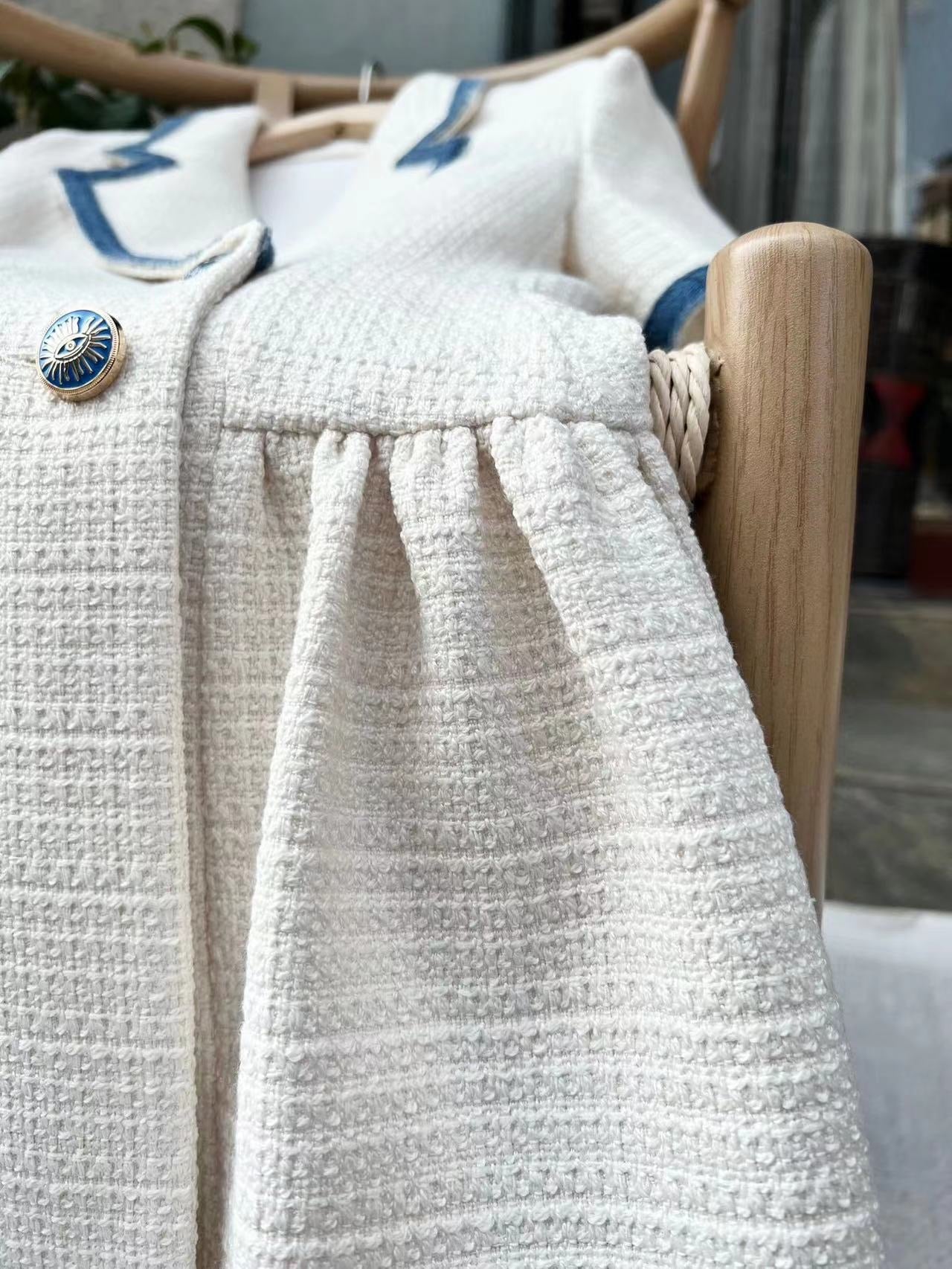 SANDROSeville double-breasted woven mini dress