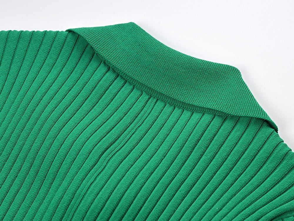 Palma Rib knitted Midi dress in green for women Palma Rib knitted Midi dress in green for women