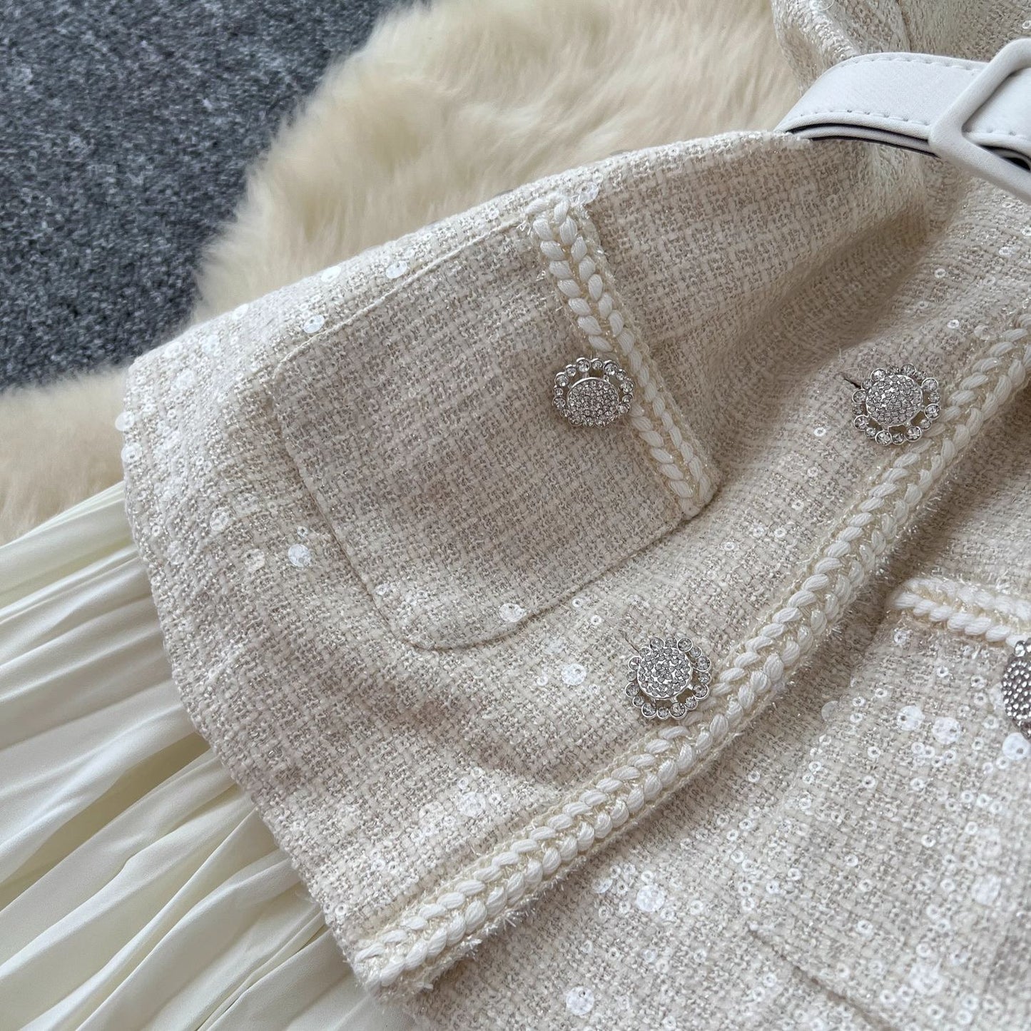 Self dress two-piece set