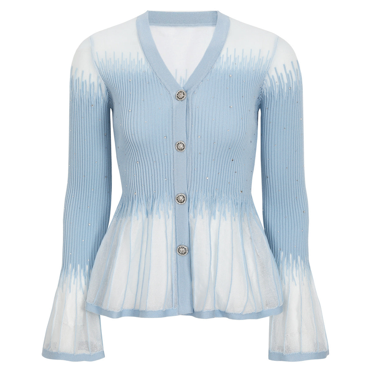 Glacier Shimmer Cardigan Skirt Set