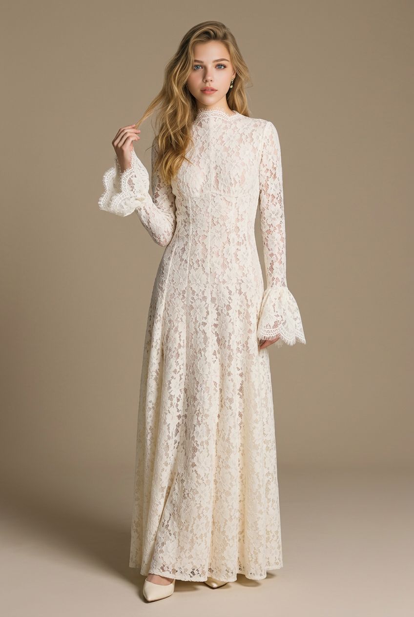 Fidji Maxi  lace dress