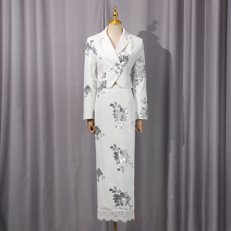 Scarlet Bloom Blazer Dress